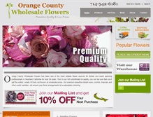 Tablet Screenshot of ocwholesaleflowers.com